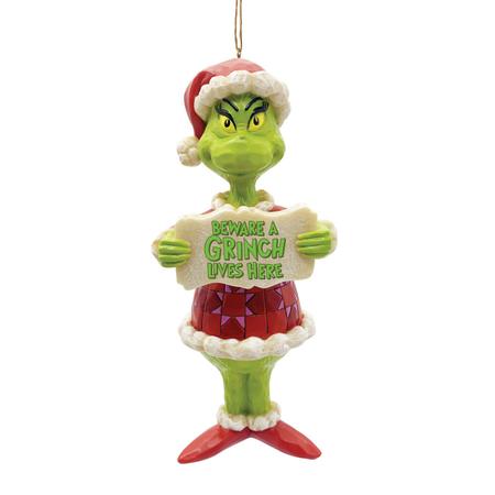 Grinch Beware a Grinch Ornament