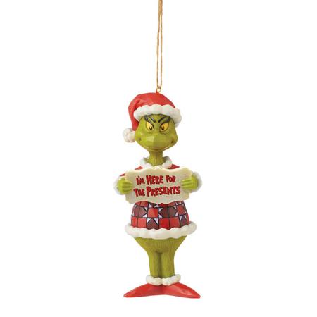 Grinch I'm Here For Presents Ornament