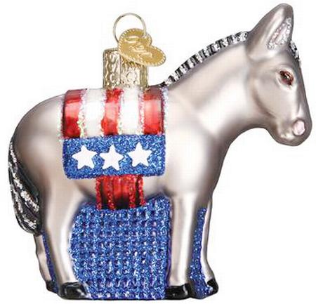 Democratic Donkey Ornament