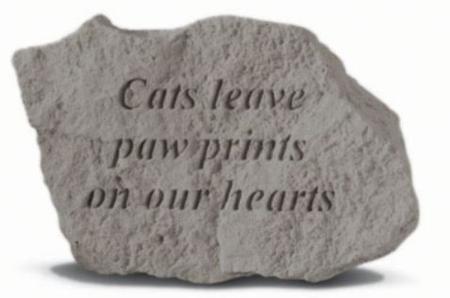 Memorial Stone - Cat Paw Prints