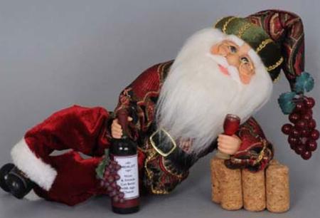 Wine Time Santa