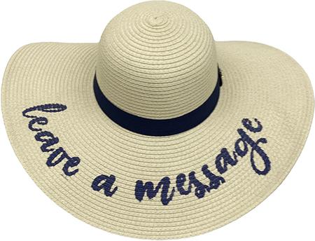 Sun Hat - Leave a Message
