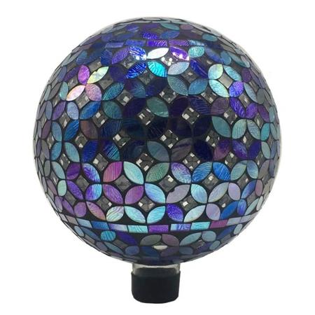 Geometric Glass Globe Blue & Purple 10