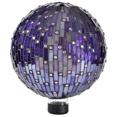 Purple Bling Glass Globe 10