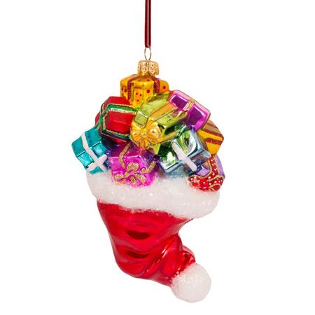 Santa's Cap w/Presents Ornament