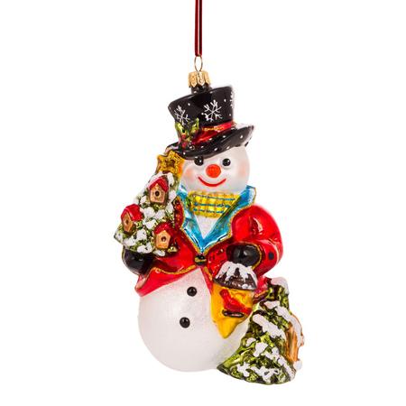 Snowman w/Birdhouse Ornament