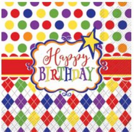 Birthday Party Fun Lunch Napkins