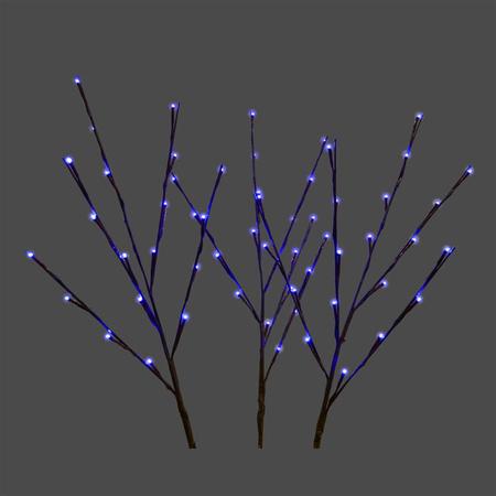 Twigs Set of 3 Blue LED