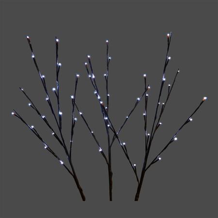 Twigs Set of 3 Pure White LED