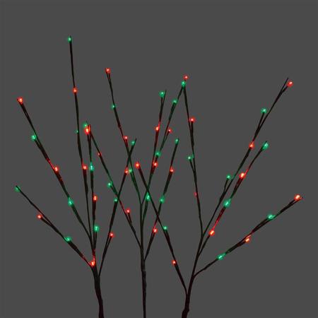 Twigs Set of 3 Red/Green LED