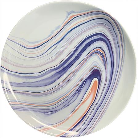 Marble Waves Salad Plate