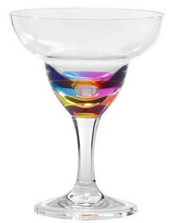 Jewel Margarita Glass - Rainbow
