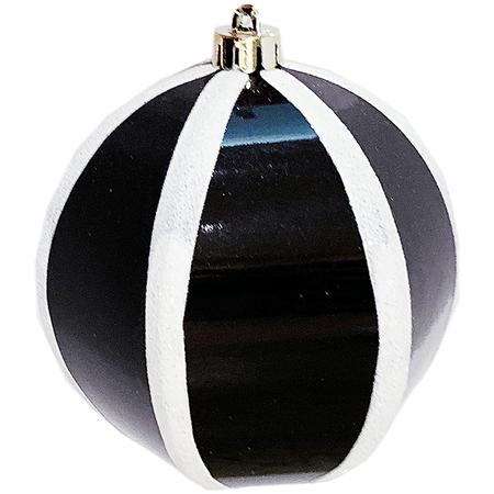 Ball Ornament - Black & White - 4