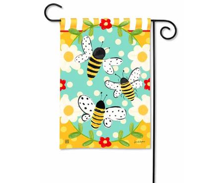 Bumbly Bees Garden Flag