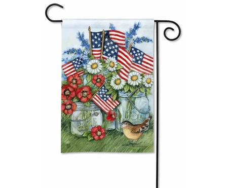 Flags and Daisies Garden Flag